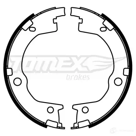 Барабанные тормозные колодки, комплект TOMEX BRAKES KRAHJDL 22- 55 tx2255 1424829479 изображение 0