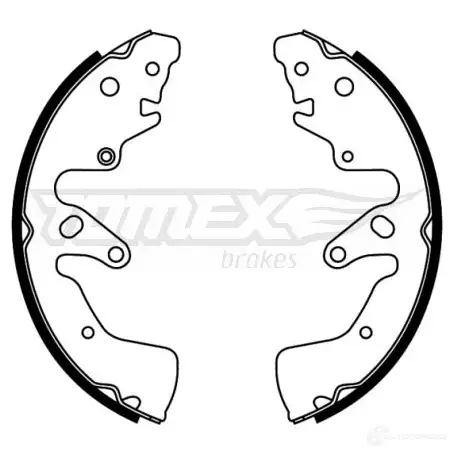 Барабанные тормозные колодки, комплект TOMEX BRAKES tx2274 1424829497 N8T07CS 22- 74