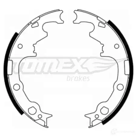 Барабанные тормозные колодки, комплект TOMEX BRAKES 1424828065 YTV6KBS 21 -80 tx2180