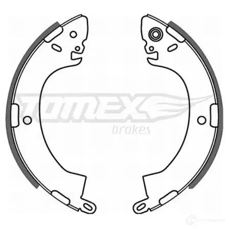 Барабанные тормозные колодки, комплект TOMEX BRAKES tx2144 A7F7RW 1424828033 21-4 4