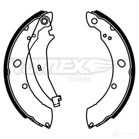 Барабанные тормозные колодки, комплект TOMEX BRAKES tx2297 22-9 7 1424829520 H8Y3FIJ