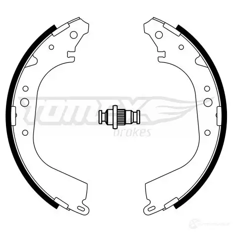 Барабанные тормозные колодки, комплект TOMEX BRAKES 1424829553 2 3-30 tx2330 KP07XAM