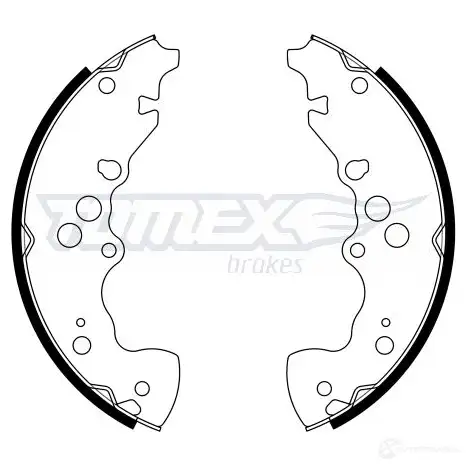 Барабанные тормозные колодки, комплект TOMEX BRAKES tx2295 22 -95 1424829518 IFCSLK
