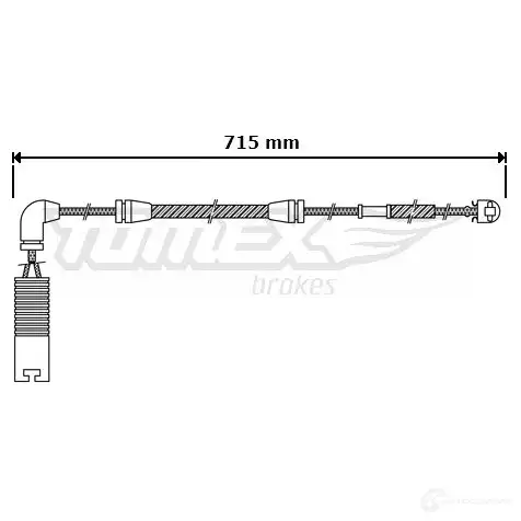 Датчик износа тормозных колодок TOMEX BRAKES tx3042 65V1R 1424550203 30-4 2