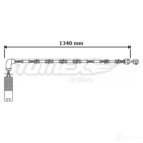Датчик износа тормозных колодок TOMEX BRAKES 30- 38 8G184O 1424550199 tx3038