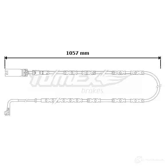Датчик износа тормозных колодок TOMEX BRAKES tx3057 3XG1ZUW 1424550218 30- 57