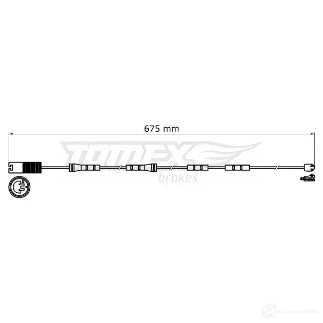 Датчик износа тормозных колодок TOMEX BRAKES 31-3 6 TKGI46 tx3136 1424550258