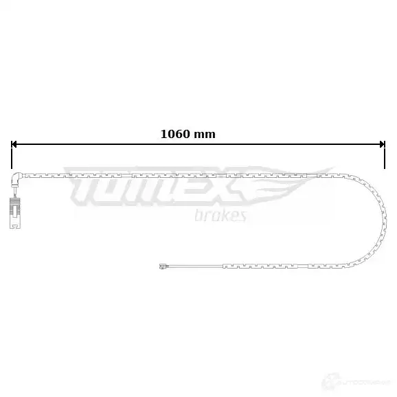 Датчик износа тормозных колодок TOMEX BRAKES tx3060 1424550221 3 0-60 QK7TV
