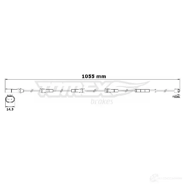 Датчик износа тормозных колодок TOMEX BRAKES 1424550253 31- 31 6798U tx3131