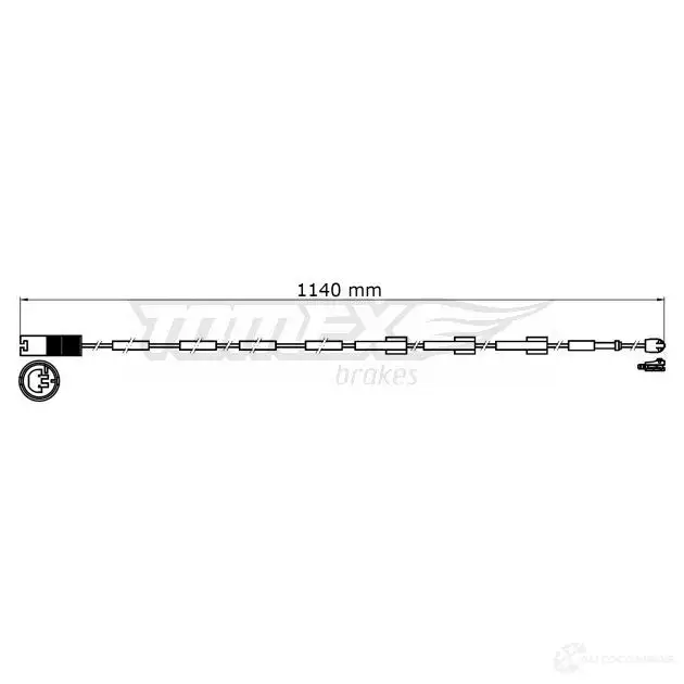 Датчик износа тормозных колодок TOMEX BRAKES tx3138 ZHD6P 31- 38 1424550260