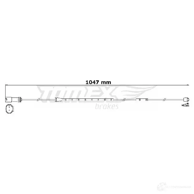 Датчик износа тормозных колодок TOMEX BRAKES 31-2 1 E5VCS tx3121 1424550243