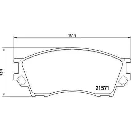 Тормозные колодки, дисковые, комплект A.B.S. P49019 1194049783 7520D643 2157 1 изображение 0
