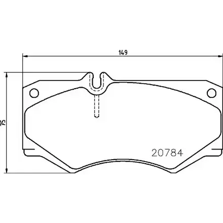 Тормозные колодки, дисковые, комплект A.B.S. P50003 29784 1194049862 2 0784