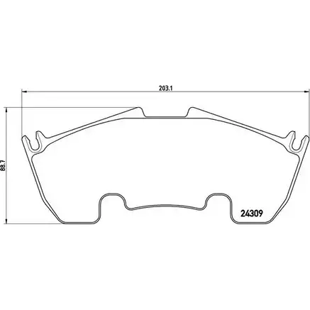Тормозные колодки, дисковые, комплект A.B.S. 1194050012 KUQV4B5 24 309 P50079 изображение 0