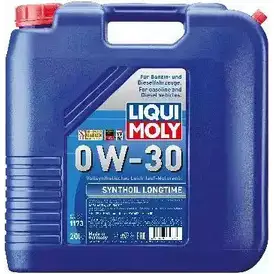 Моторное масло Synthoil Longtime 0W-30 LIQUI MOLY 1194062297 ACEA B4 1173 ACEA A3 изображение 0