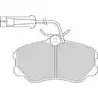 Тормозные колодки, дисковые, комплект NECTO FD6241 FD6241A 2 1185 1194094401 изображение 0