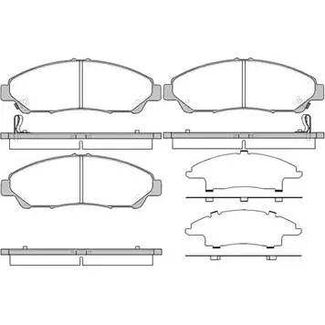 Тормозные колодки, дисковые, комплект WOKING PSA136930 2 1194220251 BBHHN P13693.02