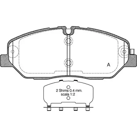 Тормозные колодки, дисковые, комплект OPEN PARTS 2242 0 1194270872 BPA1226.32 22421 изображение 0