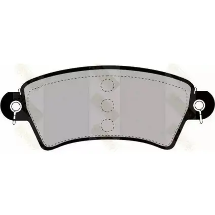 Тормозные колодки, дисковые, комплект BRAKE ENGINEERING PA1247 1194271600 23396 2333 2 изображение 0