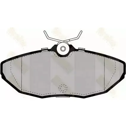 Тормозные колодки, дисковые, комплект BRAKE ENGINEERING 23 424 1194271767 PA1350 2EJ583 изображение 0