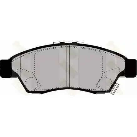 Тормозные колодки, дисковые, комплект BRAKE ENGINEERING 24034 1194271977 2 3817 PA1502