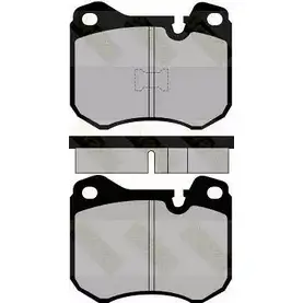 Тормозные колодки, дисковые, комплект BRAKE ENGINEERING PA397 20 481 INK70FN 1194272870 изображение 0