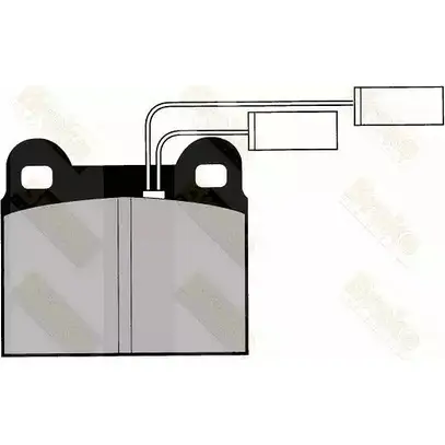 Тормозные колодки, дисковые, комплект BRAKE ENGINEERING 200 34 1194272896 20911 PA425 изображение 0