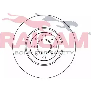 Тормозной диск RAICAM 1194314196 202 344 RD00207 83DTH4 изображение 0