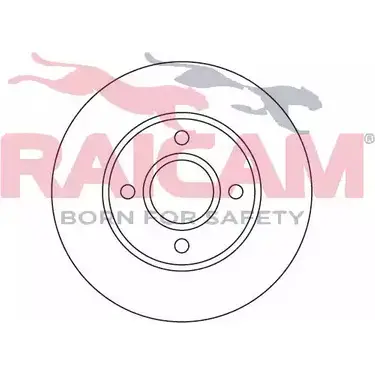 Тормозной диск RAICAM RD00250 1194314230 20254 0 KDPO7 изображение 0