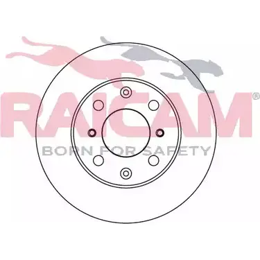 Тормозной диск RAICAM 1194314260 2 02605 RD00280 TUC57NR изображение 0
