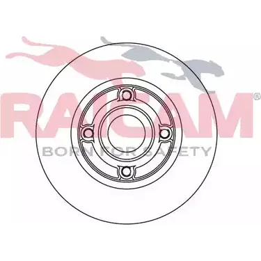 Тормозной диск RAICAM 2KVVHI 2039 16 RD00665 1194314613 изображение 0