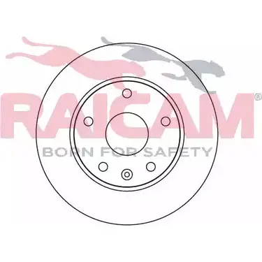 Тормозной диск RAICAM 1194314881 HX6KW 20500 6 RD00975 изображение 0