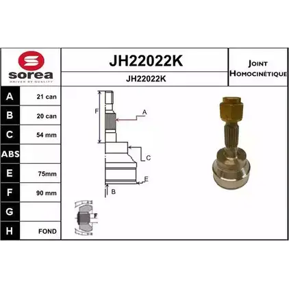 Шрус граната SNRA JH22022K WFVN0QR J H22022K 1194330857 изображение 0