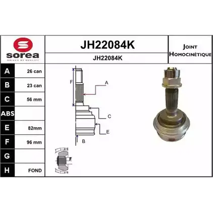 Шрус граната SNRA JH2208 4K JH22084K 1194330939 RB0J1X изображение 0