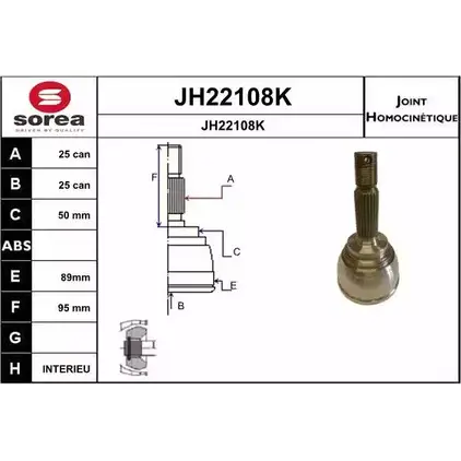 Шрус граната SNRA DZSN5ZE 1194330978 JH22 108K JH22108K