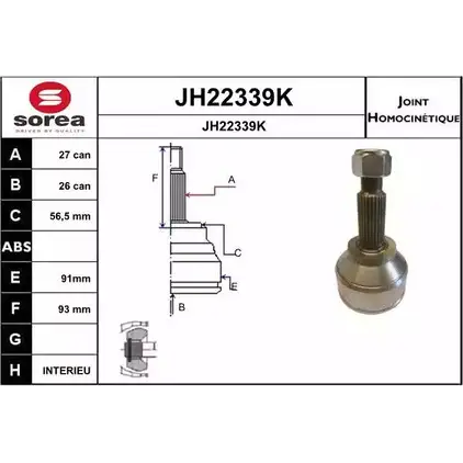 Шрус граната SNRA OTAVR JH2233 9K 1194331299 JH22339K