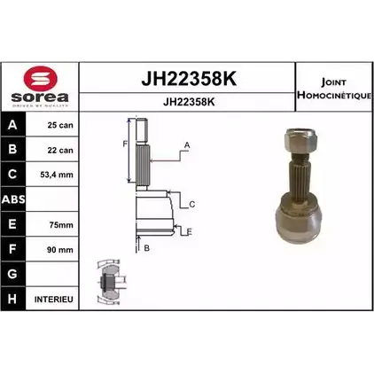 Шрус граната SNRA 47YAWPE 1194331327 JH 22358K JH22358K