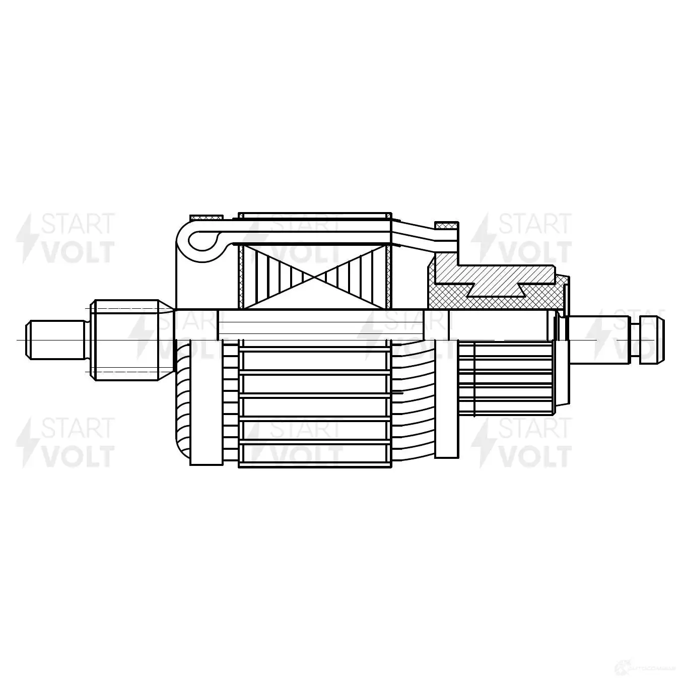 Якорь стартера STARTVOLT SR 1809 OF J5B 1438153912 изображение 0