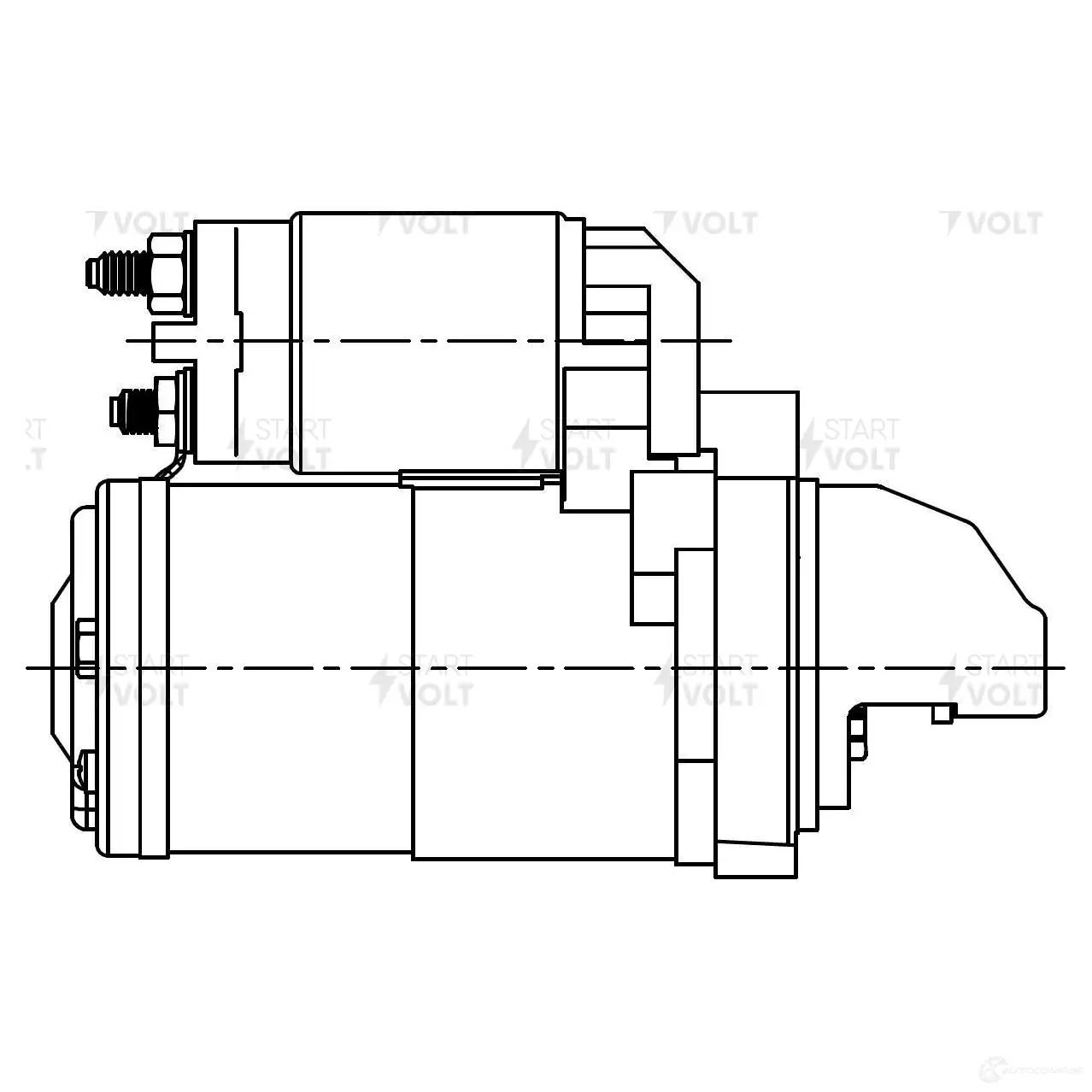Стартер STARTVOLT 1438154264 H8 P0EW LSt 1601