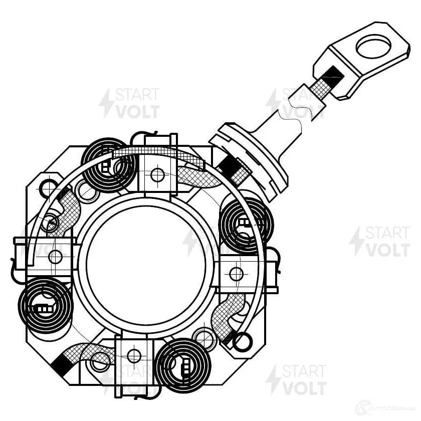 Щеткодержатель стартера STARTVOLT Z 199U2 1438154835 VBS 0838 изображение 0