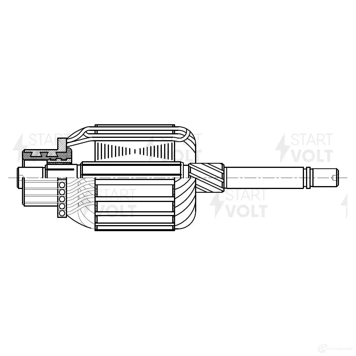 Якорь стартера STARTVOLT SR 0818 1438154899 EG 464