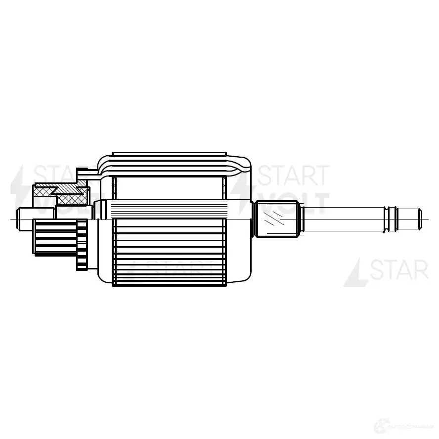 Якорь стартера STARTVOLT VKKX C 1438155152 SR 0901 изображение 0