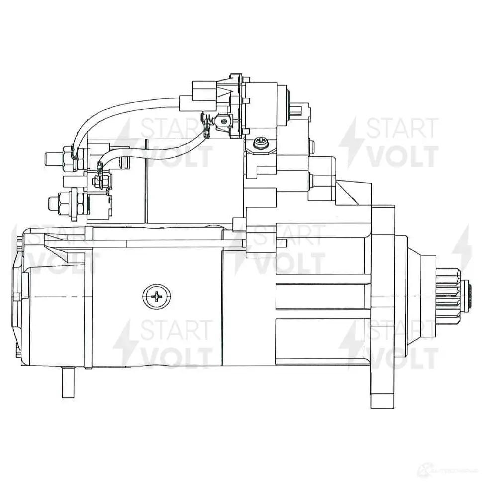 Стартер STARTVOLT 1438155200 WD7Y0 J8 LSt 1299