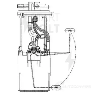 Топливный насос STARTVOLT 1438155324 SFM 1512 TK1A2V S изображение 0