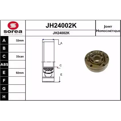 Шрус граната SNRA JH24002K 1194331575 4W1QDJJ J H24002K