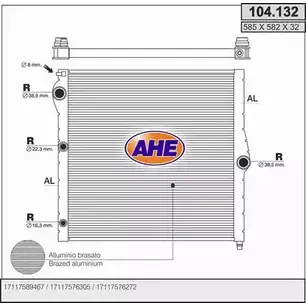 Радиатор охлаждения двигателя AHE RTB334U 1194338587 104.132 104.1 32 изображение 0