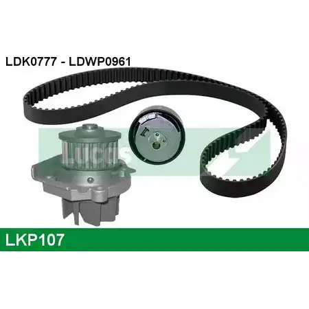 Водяной насос, помпа + комплект зубчатого ремня LUCAS ENGINE DRIVE LDWP0961 LDK077 7 1194343416 LKP107 изображение 0