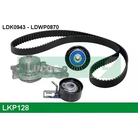 Водяной насос, помпа + комплект зубчатого ремня LUCAS ENGINE DRIVE LDWP0870 1194343430 LKP128 LDK 0943