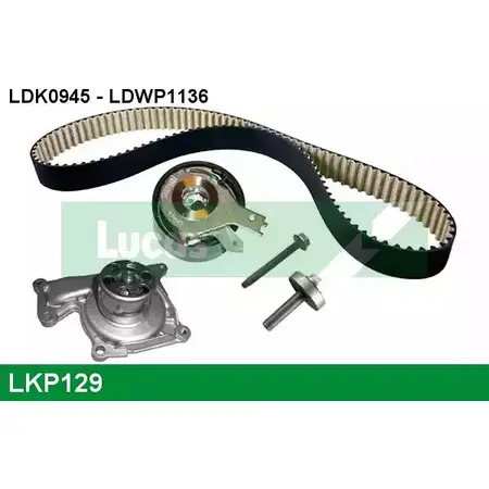 Водяной насос, помпа + комплект зубчатого ремня LUCAS ENGINE DRIVE LD K0945 1194343432 LKP129 LDWP1136 изображение 0