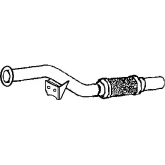 Выхлопная труба глушителя KLARIUS J6ECU 1194373616 MZ455B 13049 1 изображение 0
